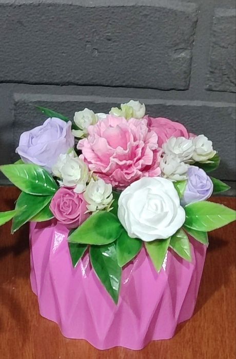 Кашпо "Кэндел" из гипса