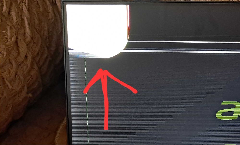 Монитор Acer 24 битый. На запчасти.