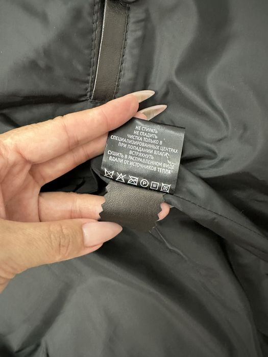 Кожанный пуховик