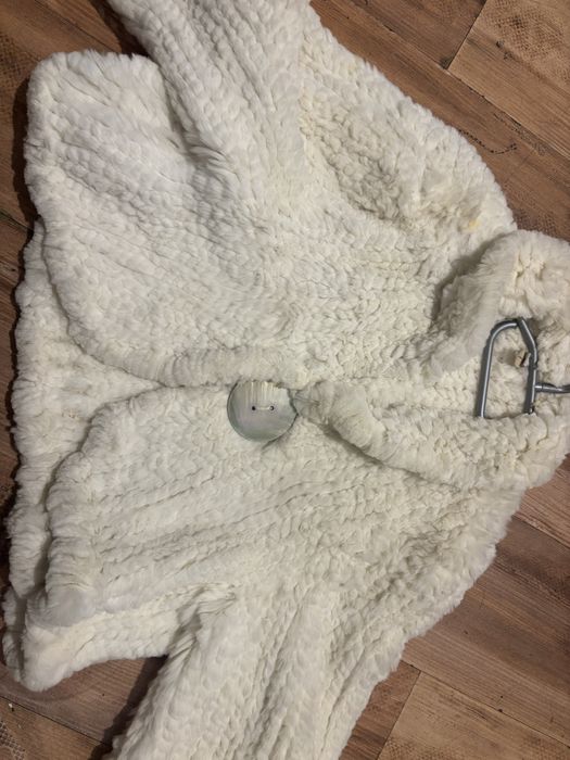 Жилетка чинчила бяла