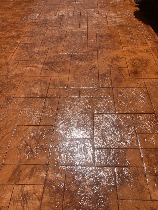 Beton amprentat modele si culori