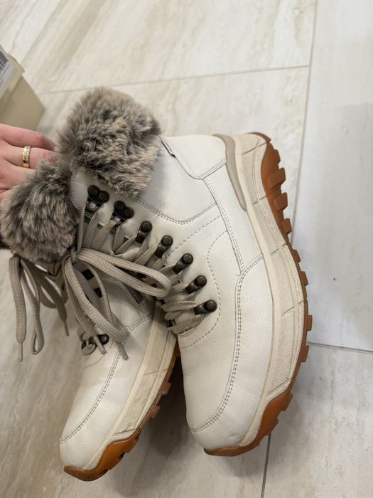 Дамски бежови боти Rieker Revolution TEX мембрана