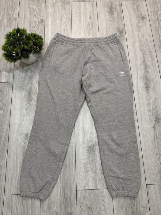 Pantaloni Adidas lungi gri unisex din bumbac gros – mărimea XL