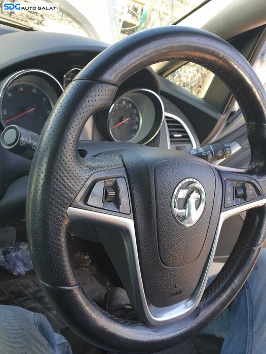 Volan Piele 3 Spite Piele Perforata Fara Airbag Opel Astra J 2009 - 2015 [C3197]