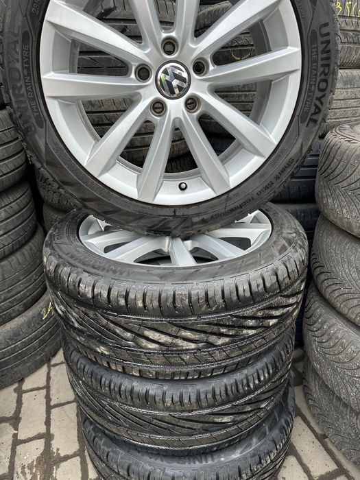 Set jante 17 vw passat B7 cu cauciucuri vara 235/45/17 Uniroyal