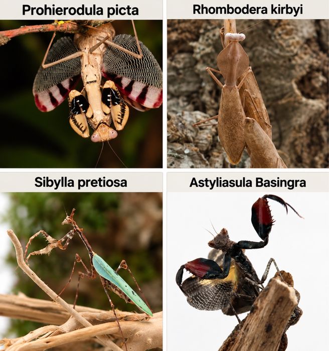 Nimfe Mante calugarite mantis insecte exotice,specii rare terariu hrana asistenta/livrare prin curier/instagram:exotic rare insects cautare la cerere