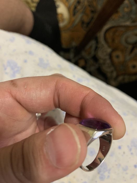 Серебрянное кольцо с аметистом