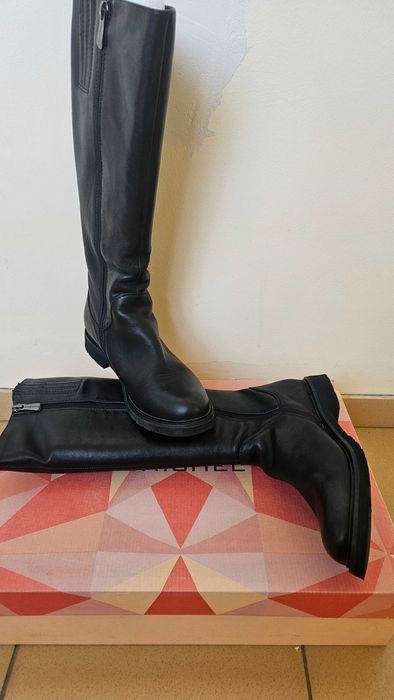 Кожаные   сапоги