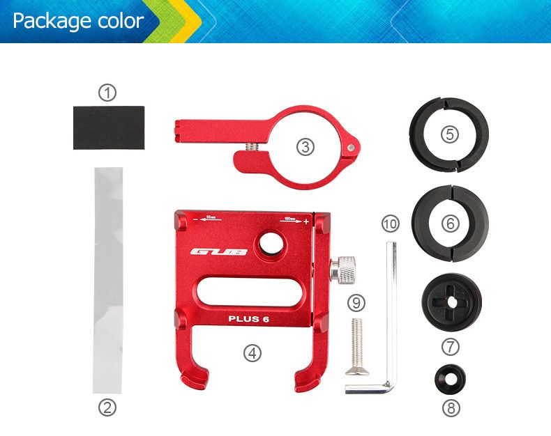 Suport aluminiu telefon smartphon moto bicicleta trotineta Gub Plus 6