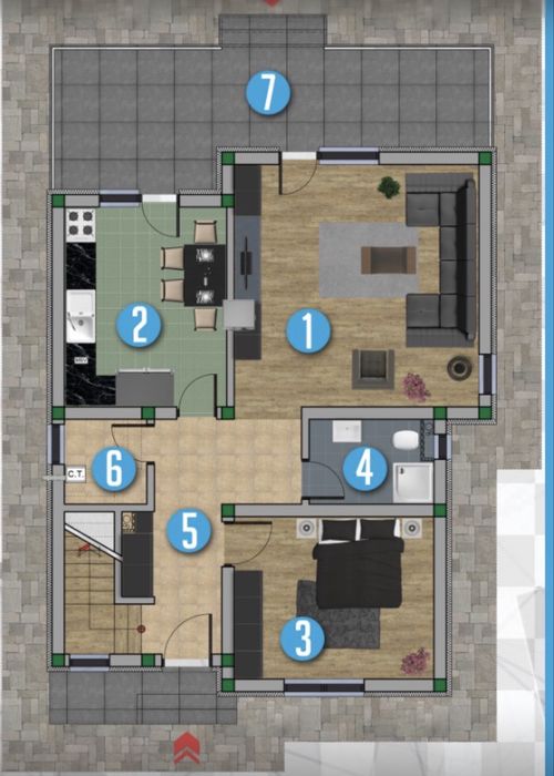 Vand  Casa  5cam com Berceni Aviatorilor