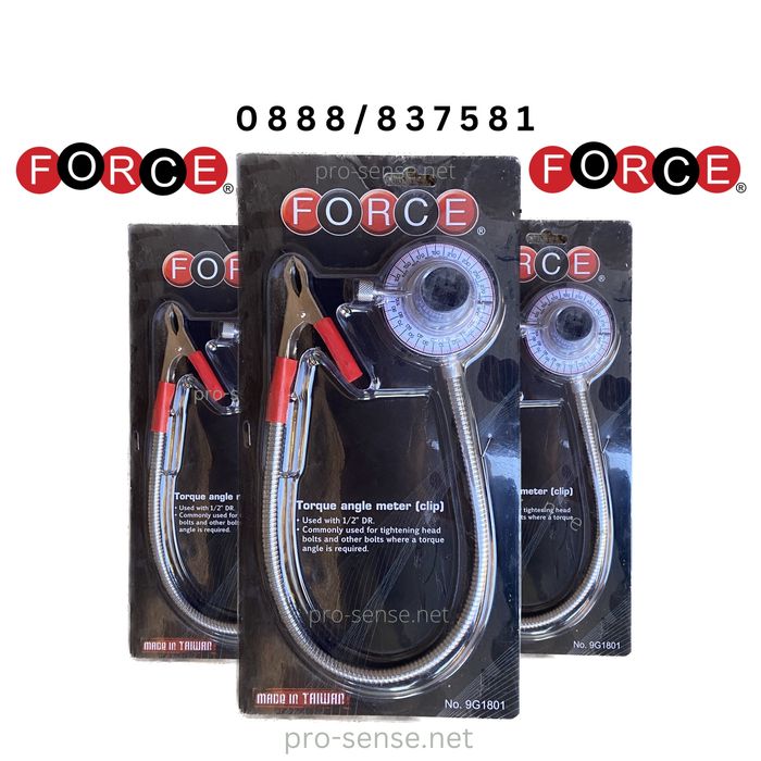 Магнитен Градусомер с щипка 1/2" 0-360 градуса FORCE