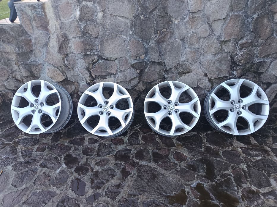 Vând Jante aliaj originale Mazda CX 7, 5x114.3mm, pt.anvelope  225/55 R19, Mazda CX-5 CX-7 CX-4