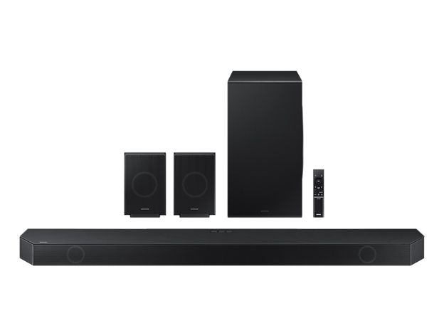 Soundbar HW-Q990D, 11.1.4ch, 656W, Bluetooth, Wi-Fi, Subwoofer wireless, Dolby Atmos, Negru grafit
