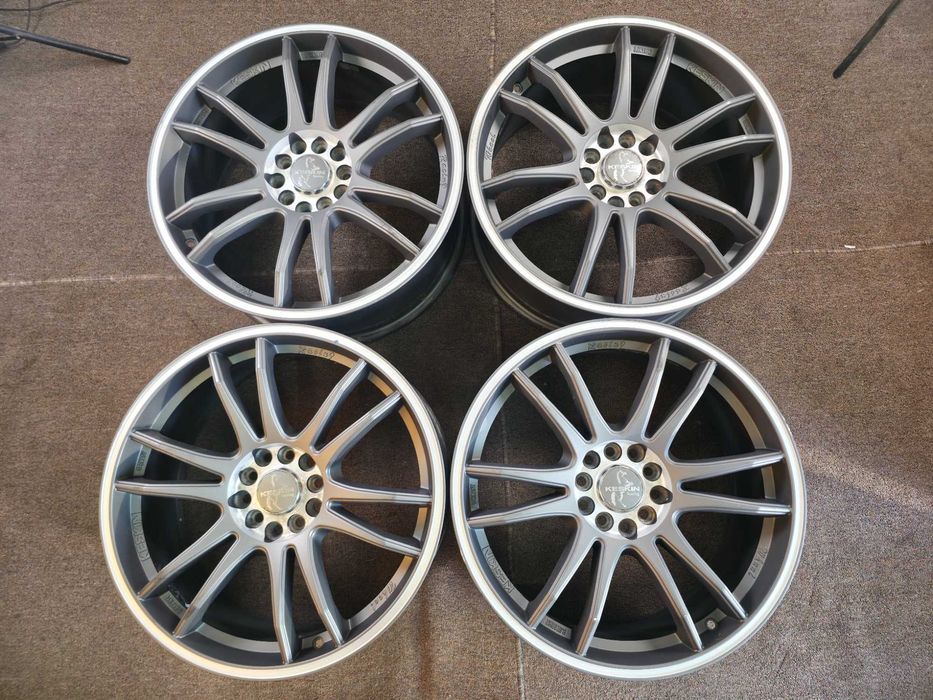 4 Jante Aliaj 5x112 / 5x120 8J ET 45 - Keskin Racing BMW Seria 1 Seria 3 Seria 5 E60 F10 X3 X4 / Audi A3 A4 A5 A6 A7 / VW SKODA SEAT
