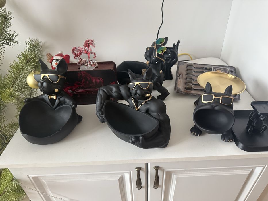 Декоративна статуя булдог фитнес