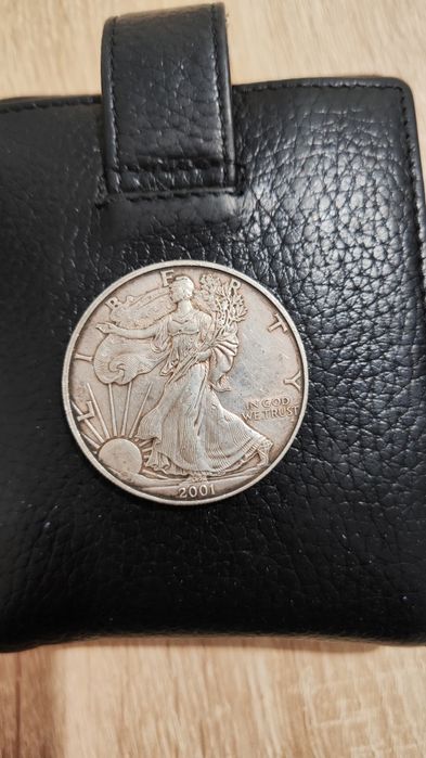 Серебрянная монета 1 доллар