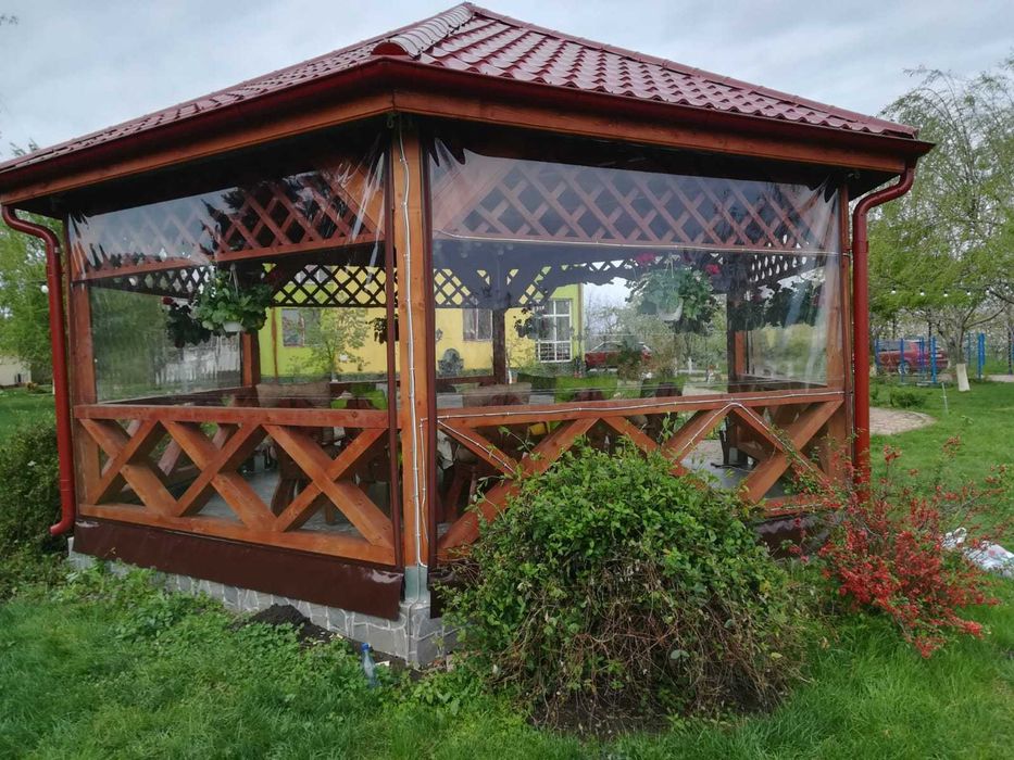 Inchidere terasa cu folie transparenta/rulou simplu /rulou casetat