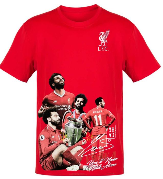 Тениска Ливъпул Liverpool принт печат футболна фланелка фен размери от S-5XL Салах Salah