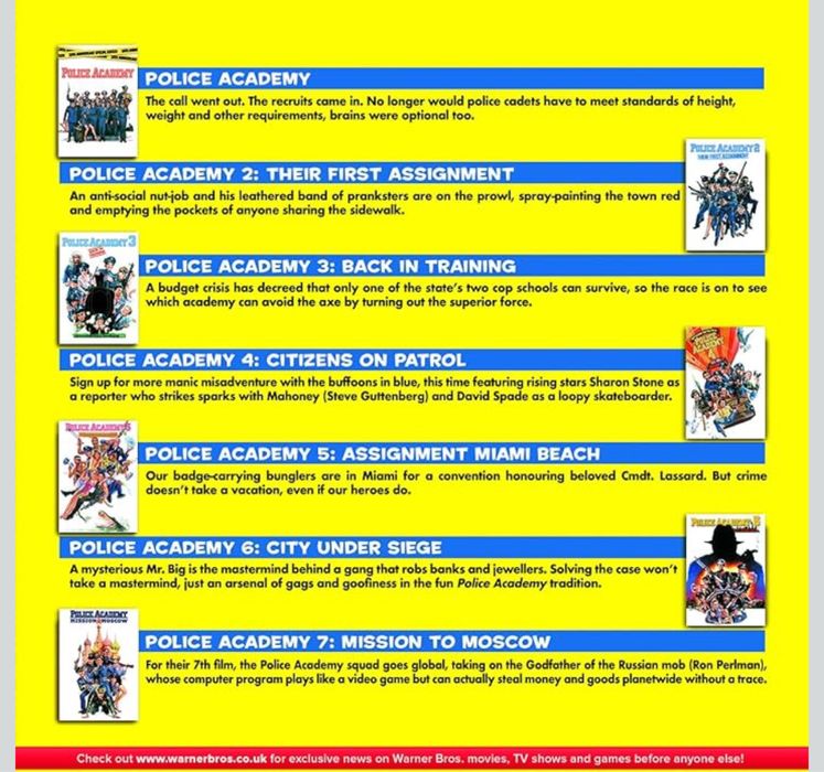 Filme Police Academy: The Complete Collection [7 film] [DVD] [1984] [2004]