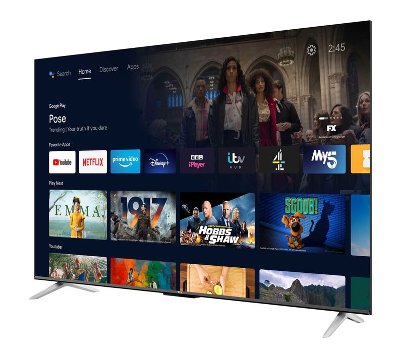 55" Смарт 4К Телевизор TCL 55HG60E, Android TV, Wi-Fi + Bluetooth