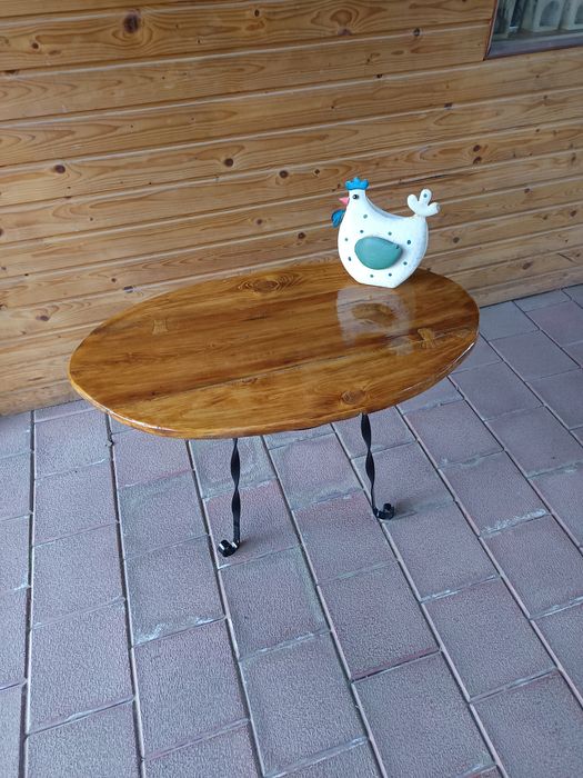 Masa cafea artizanala blat recuperat