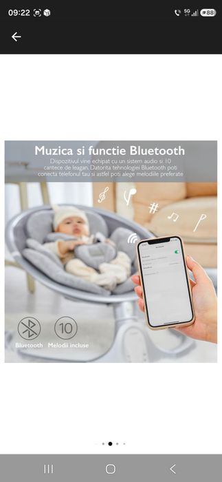Leagăn Electric Bebeluși