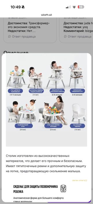 Стульчик для кормления