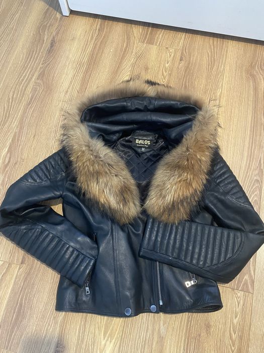Яке- естествена кожа с качулка