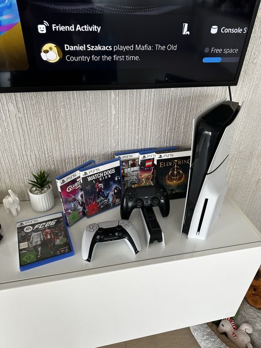 Ps5 disc edition   2 manete + jocuri