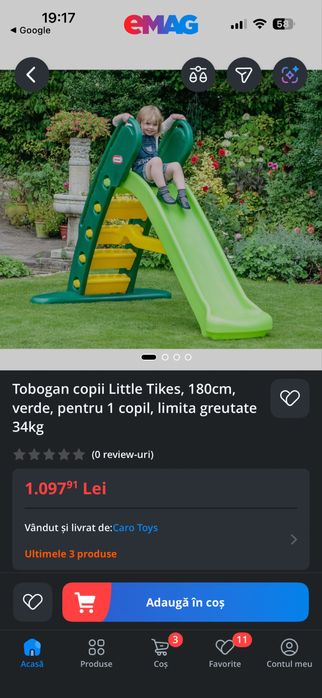 Tobogan copii Little Tikes