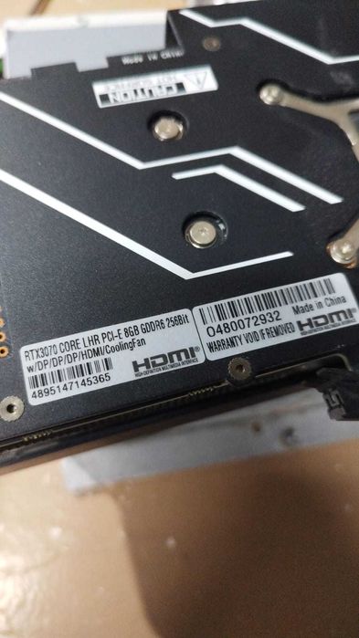 Видеокарта RTX3070 CORE