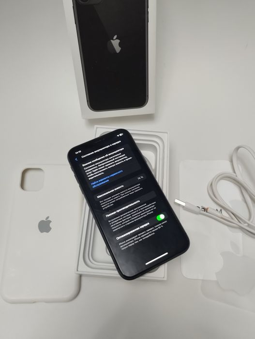 iPhone 11 с документами. АКБ 74%.