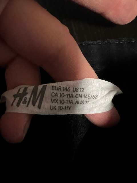 Set 2 pantaloni 3/4 maro,albastri, cargo, H&M, 146 cm, 10-11 ani