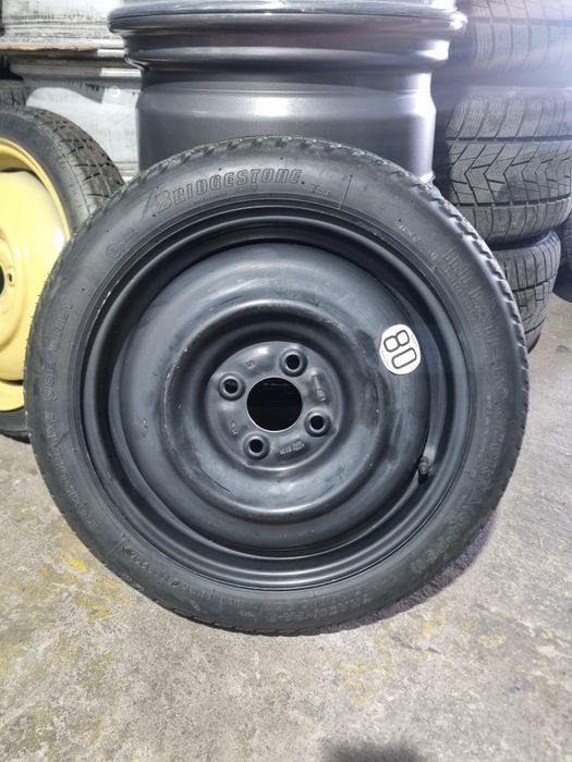 Roata rezerva Slim 4x100 R15 T125/70/R15 Bridgestone Opel/Dacia/Renault ET 39