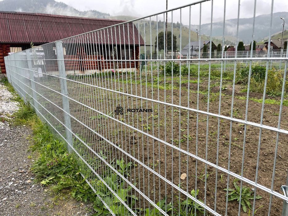 Plasa gard panou 2D zincat fir dublu drept / Made in Olanda