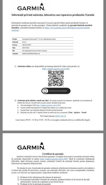 CEAS Garmin Epix Gen2, 47 mm, GARANȚIE