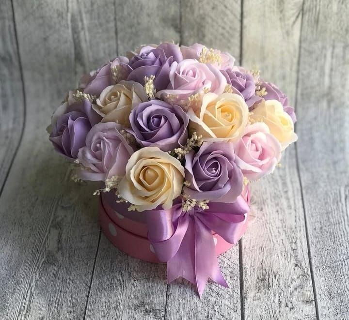 Мыльные розы букет цветов