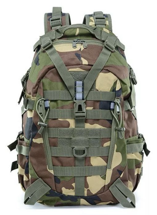 тактическа раница+светлоотразител Military 40L Molle водоустойчива