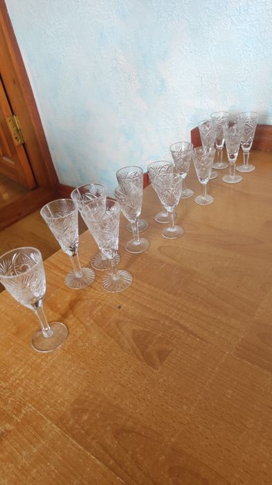 Хрусталь фужеры разных видов