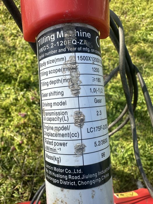 Vand motocultor Loncin 252cc