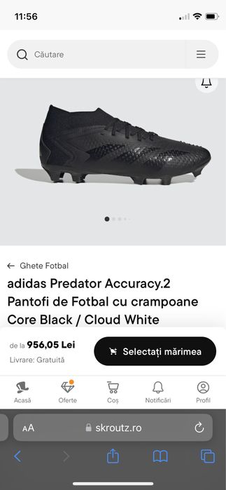 Ghete fotbal sintetic si iarba, nike si adidas
