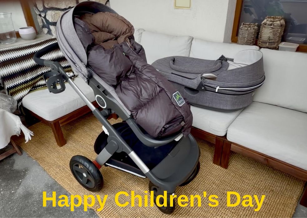 Stokke Trailz 2 in 1 cu cauciucuri noi (ca. 58 EUR) + Video!