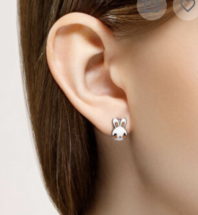 Комплект серьги серебряные