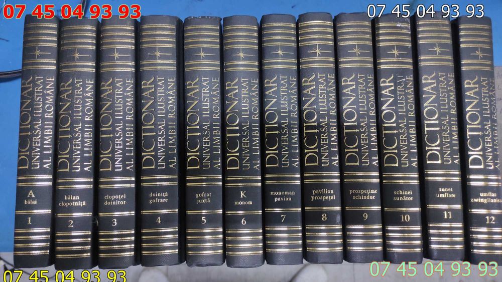 Dictionar universal ilustrat al limbii romane 12 volume cartonate
