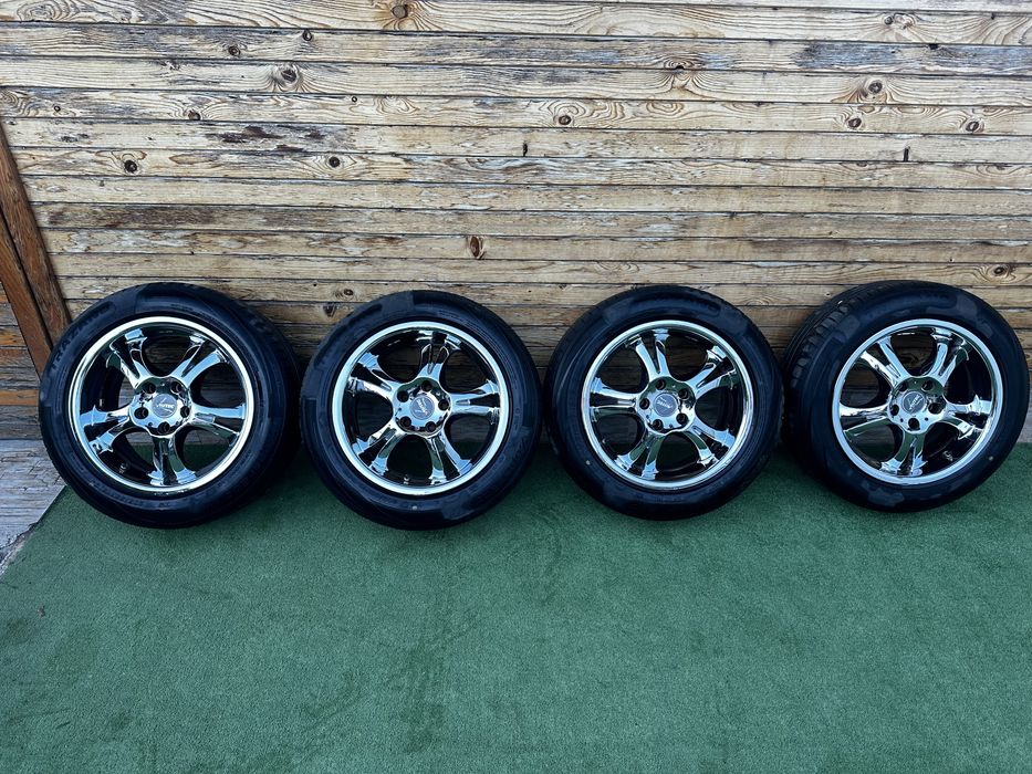 ПРОМОЦИЯ !!! Джанти Autec 16 цола хром, 5x110 J7,5  с гуми 205/55 R16