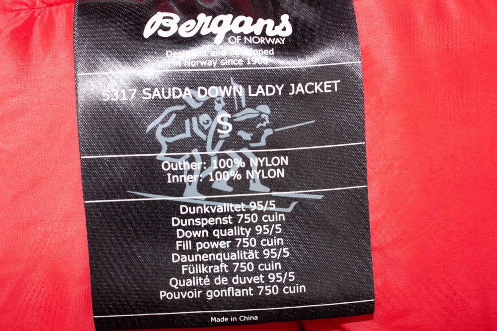 Bergans of Norway Sauda дамско пухено яке дамско черно пълнеж пух S