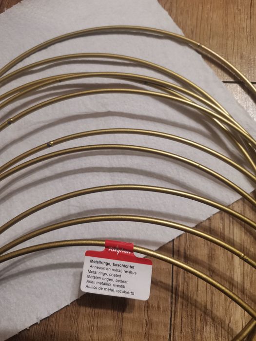 Inele metalice decorative Rayher 25 cm Handmade