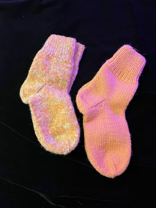 Шерстяные вязанные носки