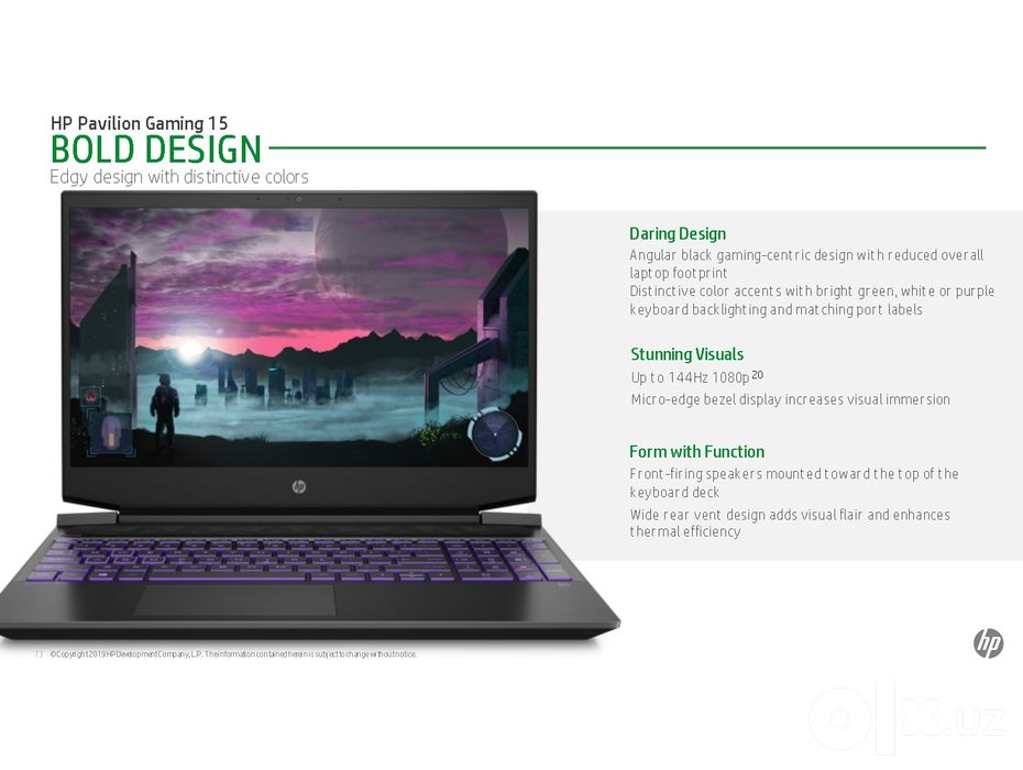 Игровой HP Pavilion Gaming 15 | GTX 1660 Ti 6GB | Ryzen 7 | 16GB