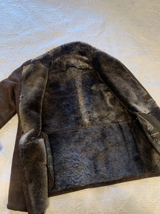 Мужска дубленка замшевая